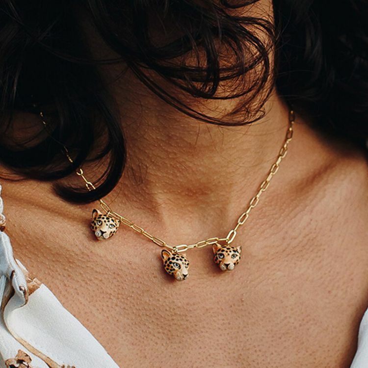 NACH 美洲豹瓷迴紋項鍊