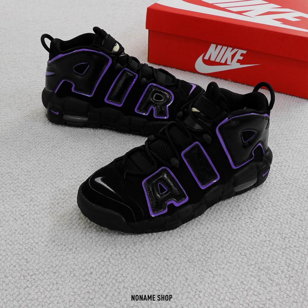 💥出清特價💥 NIKE AIR MORE UPTEMPO 大AIR 黑紫 (GS/大童)