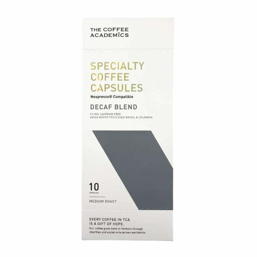 The Coffee Academics Specialty Coffee Capsules Decaf Blend (Nespresso-compatible) 10 capsules per box