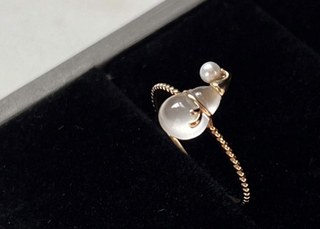 聖誕系列高冰葫蘆雪人線戒