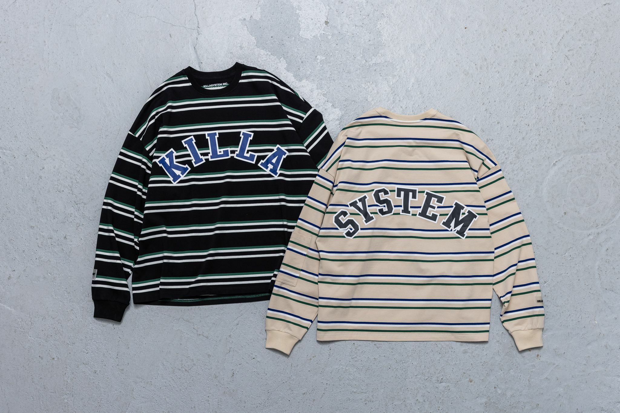 KILLASYSTEM 22F/W URBAN LOGO STRIPE TEE