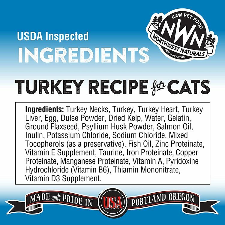 Northwest Naturals - Freeze Dried Diets for Cats Turkey Recipe 311g(11oz)