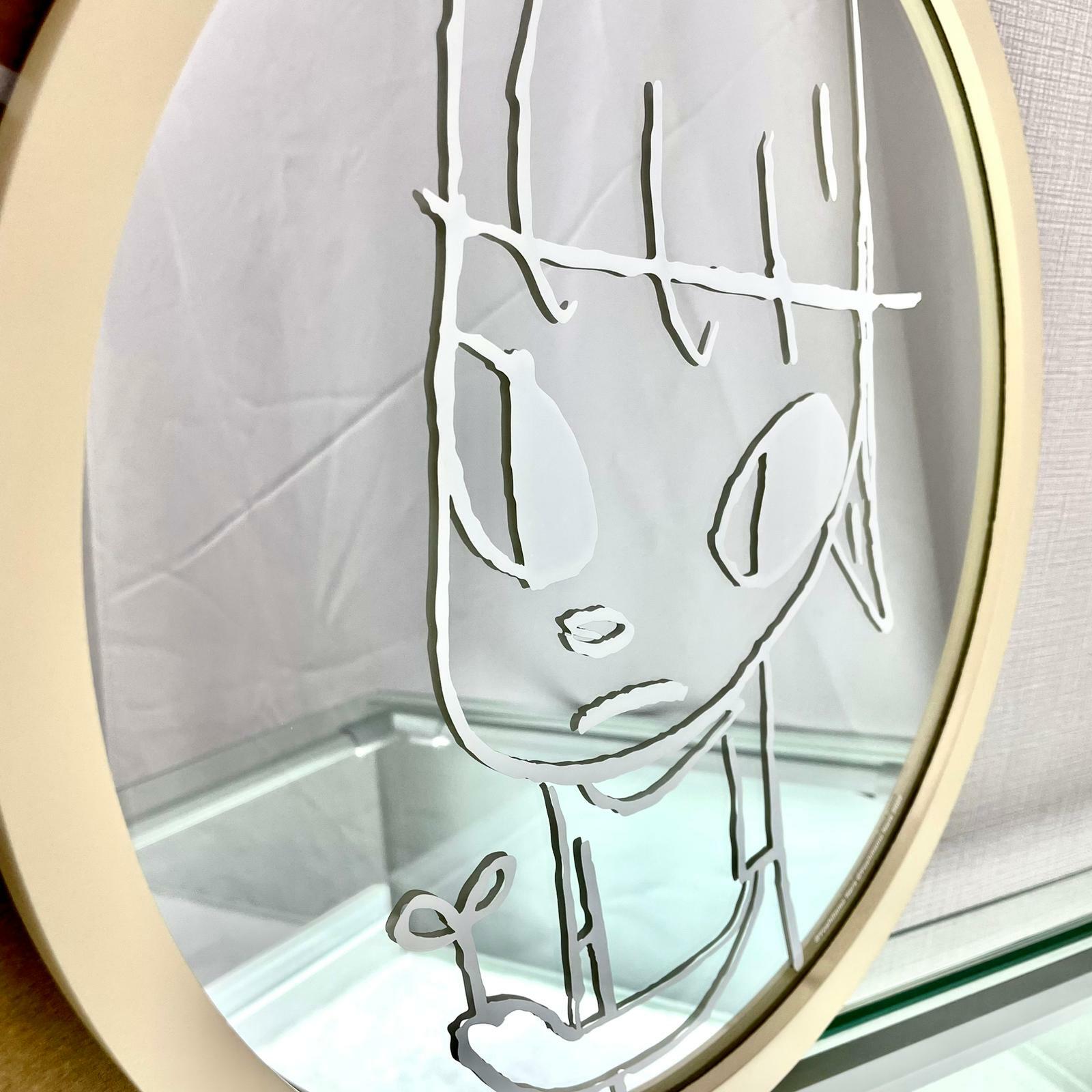 Yoshitomo Nara Mirror -Sprout in the Hand