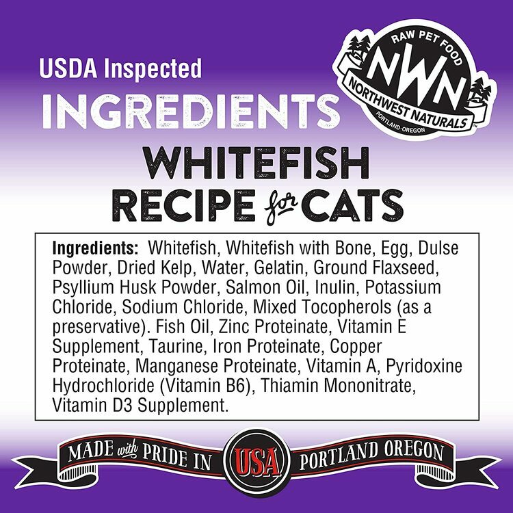 Northwest Naturals - Freeze Dried Diets for Cats Whitefish Recipe 311g(11oz)