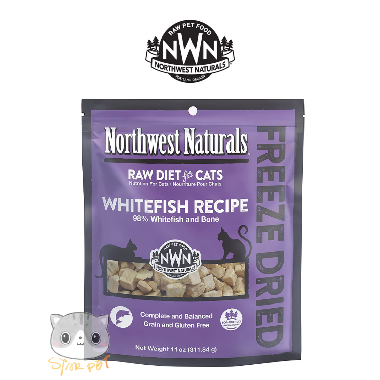 Northwest Naturals - Freeze Dried Diets for Cats Whitefish Recipe 311g(11oz)