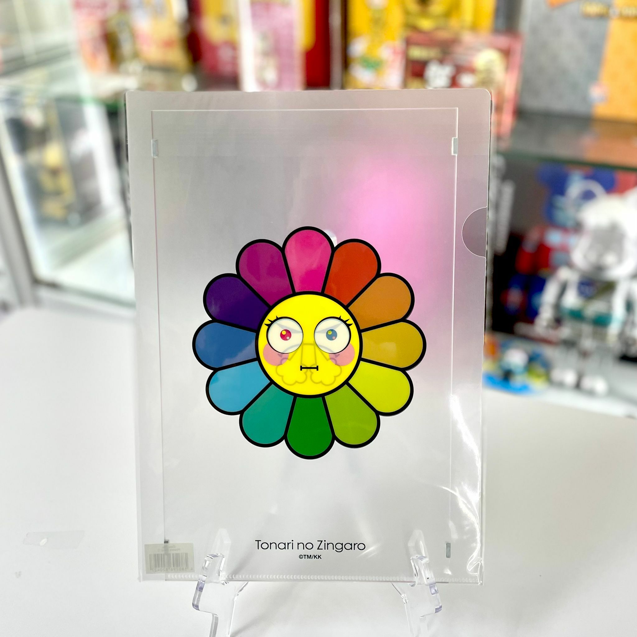 'Murakami Clear A4 File Flowers Emoji