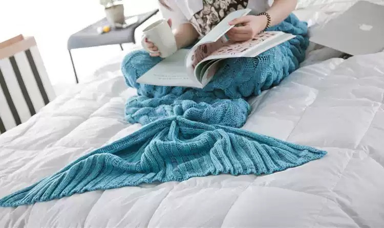 Mermaid 美人魚尾毛毯