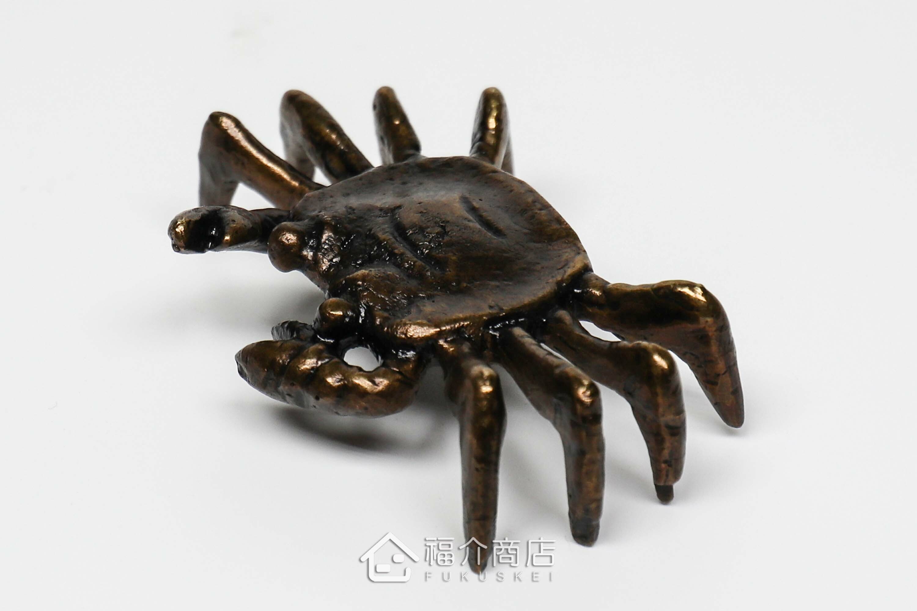 蟹 青銅 置物 三匹 Amazon.com: ULTNICE 復古螃蟹雕像3 件中國風水蟹適用於桌面茶室迷你黃