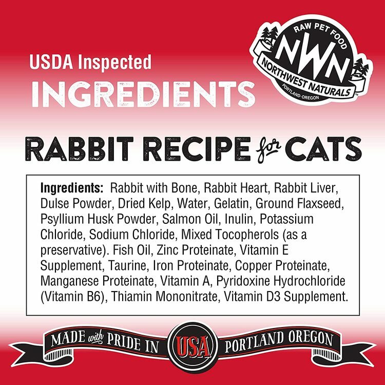 Northwest Naturals - Freeze Dried Diets for Cats Rabbit Recipe 311g(11oz)