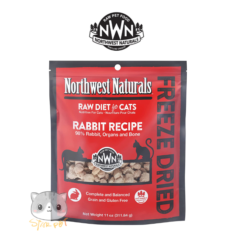 Northwest Naturals - Freeze Dried Diets for Cats Rabbit Recipe 311g(11oz)