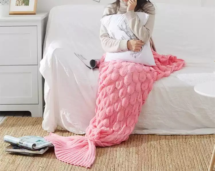 Mermaid 美人魚尾毛毯