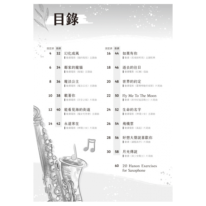 薩克斯風譜 580248 中音薩克斯風經典動漫曲集
