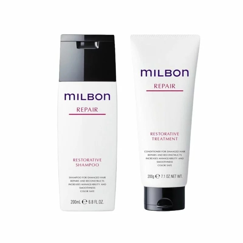 MILBON Repair Restorative Shampoo+Treatment 修護受損秀髮洗護套裝