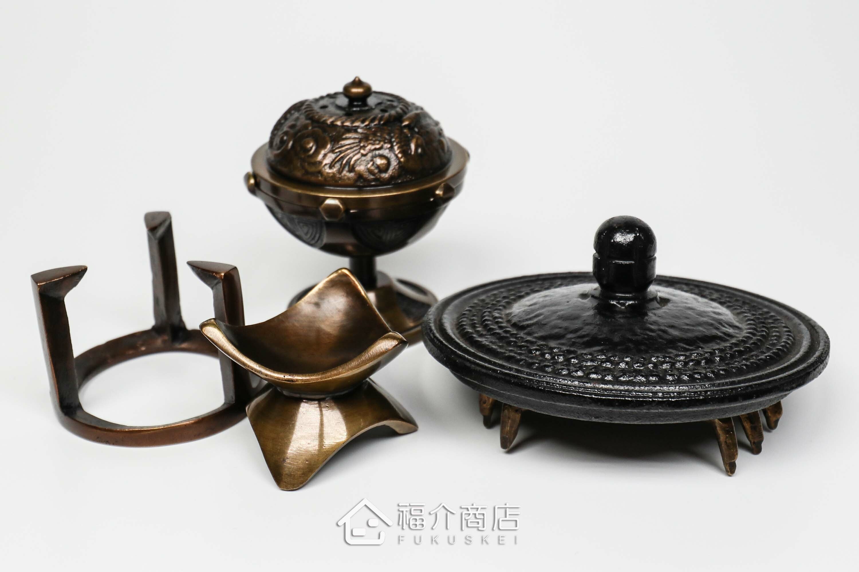 銅材質的茶壺蓋放置工具