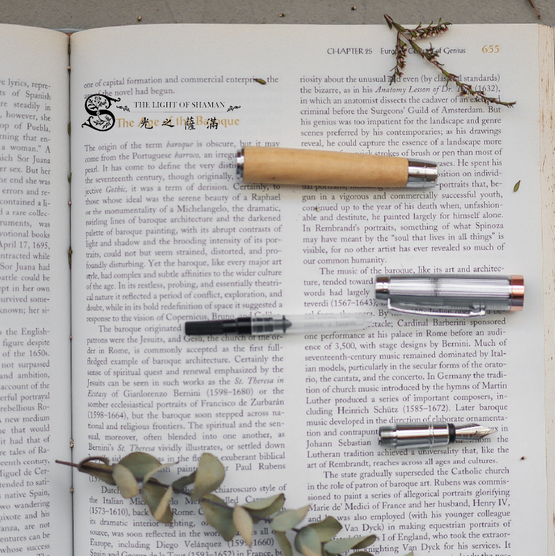 印加聖木 自信總裁鋼筆 鋼珠筆 木盒-光之薩滿