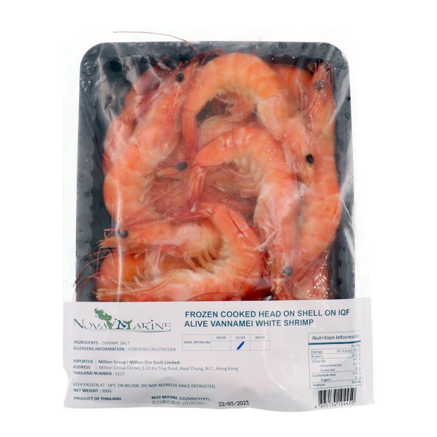 M2: Nova Marine - 原隻南美白蝦(熟) 300g