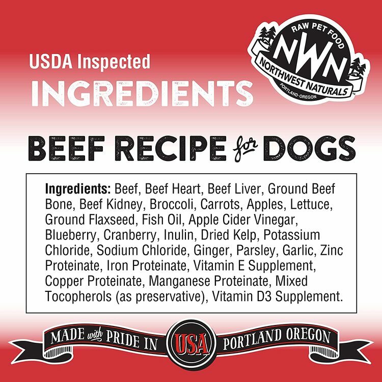 NWN-Northwest Naturals - Freeze Dried Diets for Dogs Beef Recipe 708.7g (25oz)