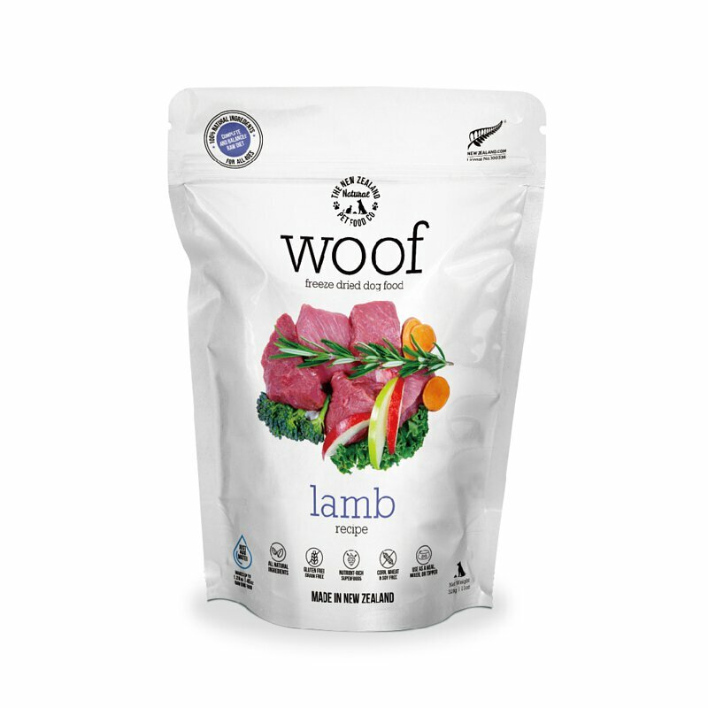 【NZ Natural 鮮開凍】 woof 狗狗冷凍乾燥生食餐 | 羊肉280g