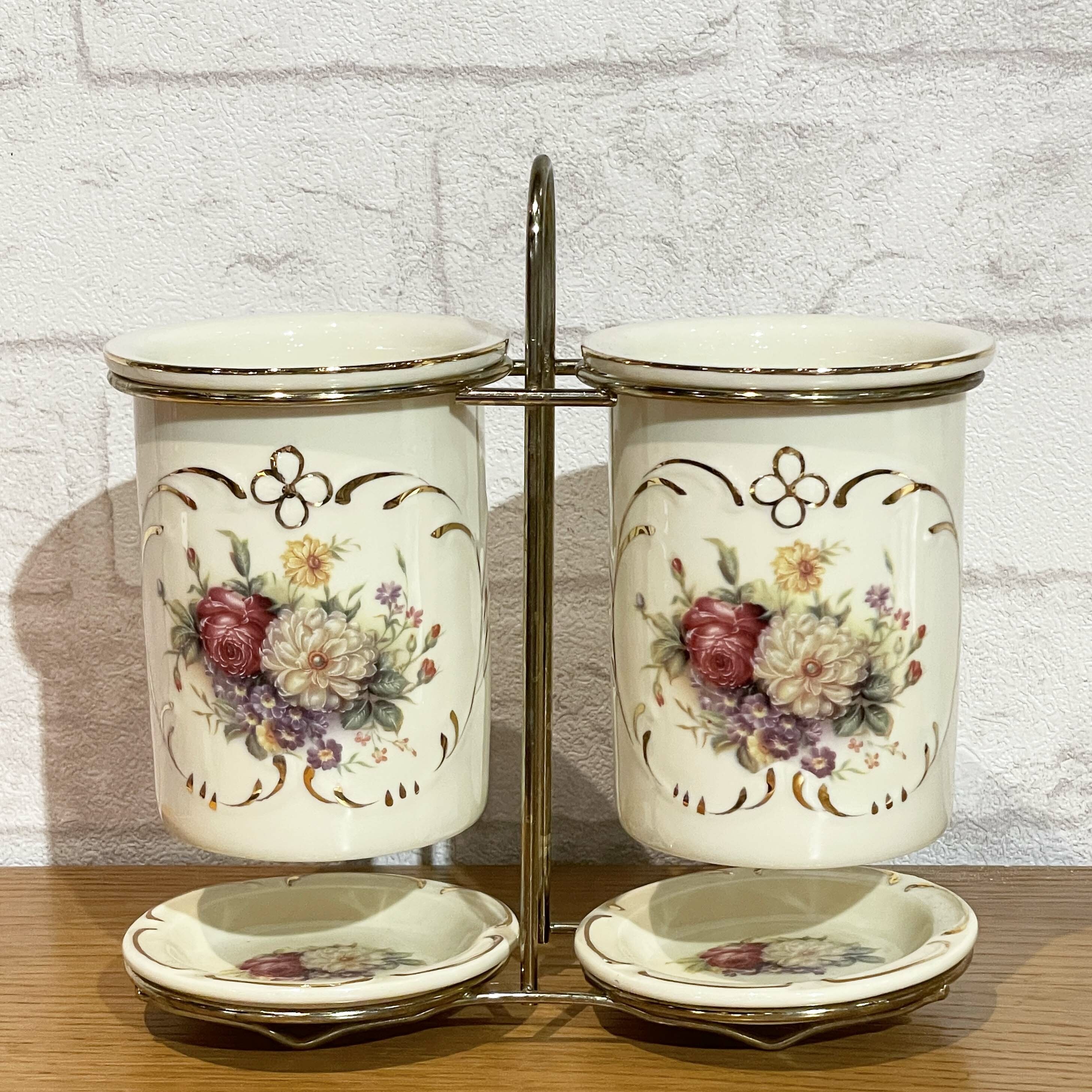 清芳玫瑰餐具筒