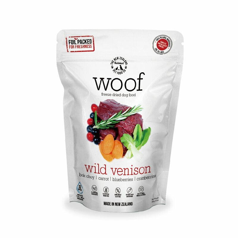 【NZ Natural 鮮開凍】 woof 狗狗冷凍乾燥生食餐 | 鹿肉280g