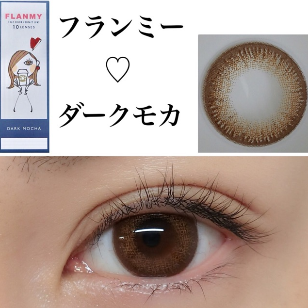FLANMY Dark Mocha 彩色日拋楓糖蜜戚風系列隱形眼鏡｜每盒10片
