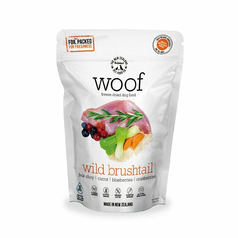 【NZ Natural 鮮開凍】 woof 狗狗冷凍乾燥生食餐 | 野生狐袋鼬280g