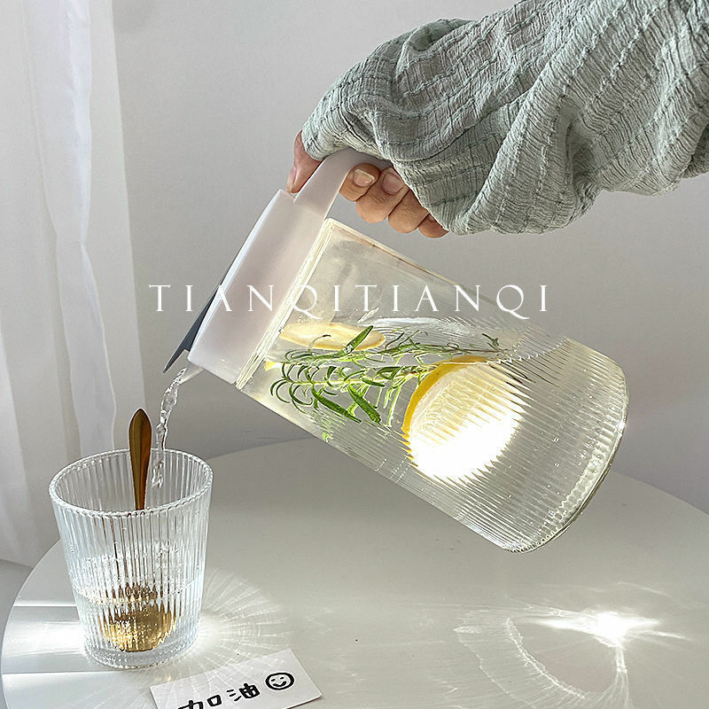 《1395》簡約風透明冷水玻璃壺