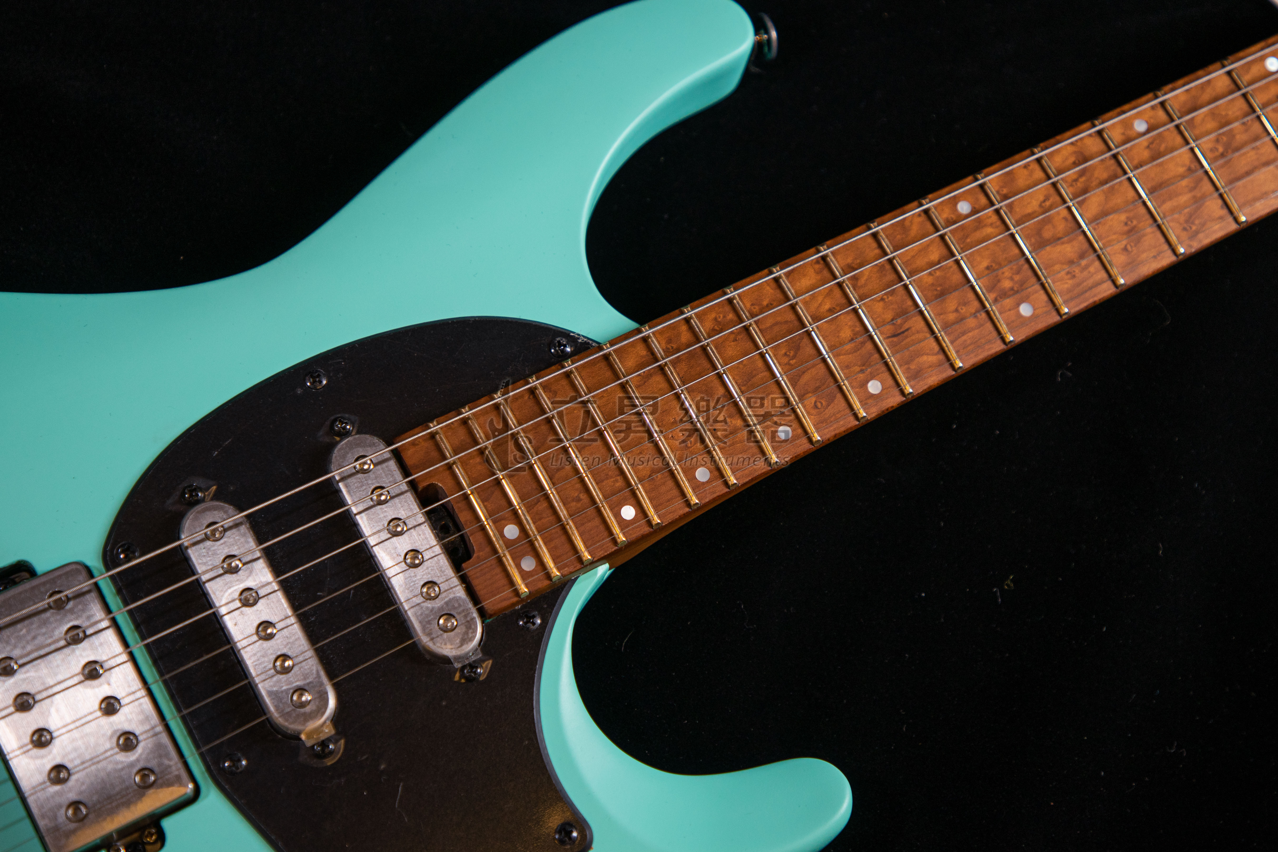 Ibanez Q54-SFM 無頭琴 電吉他 霧面泡沫綠色 3拼烘烤楓木/非洲玫瑰木琴頸 單單雙 螢光側點鑲嵌