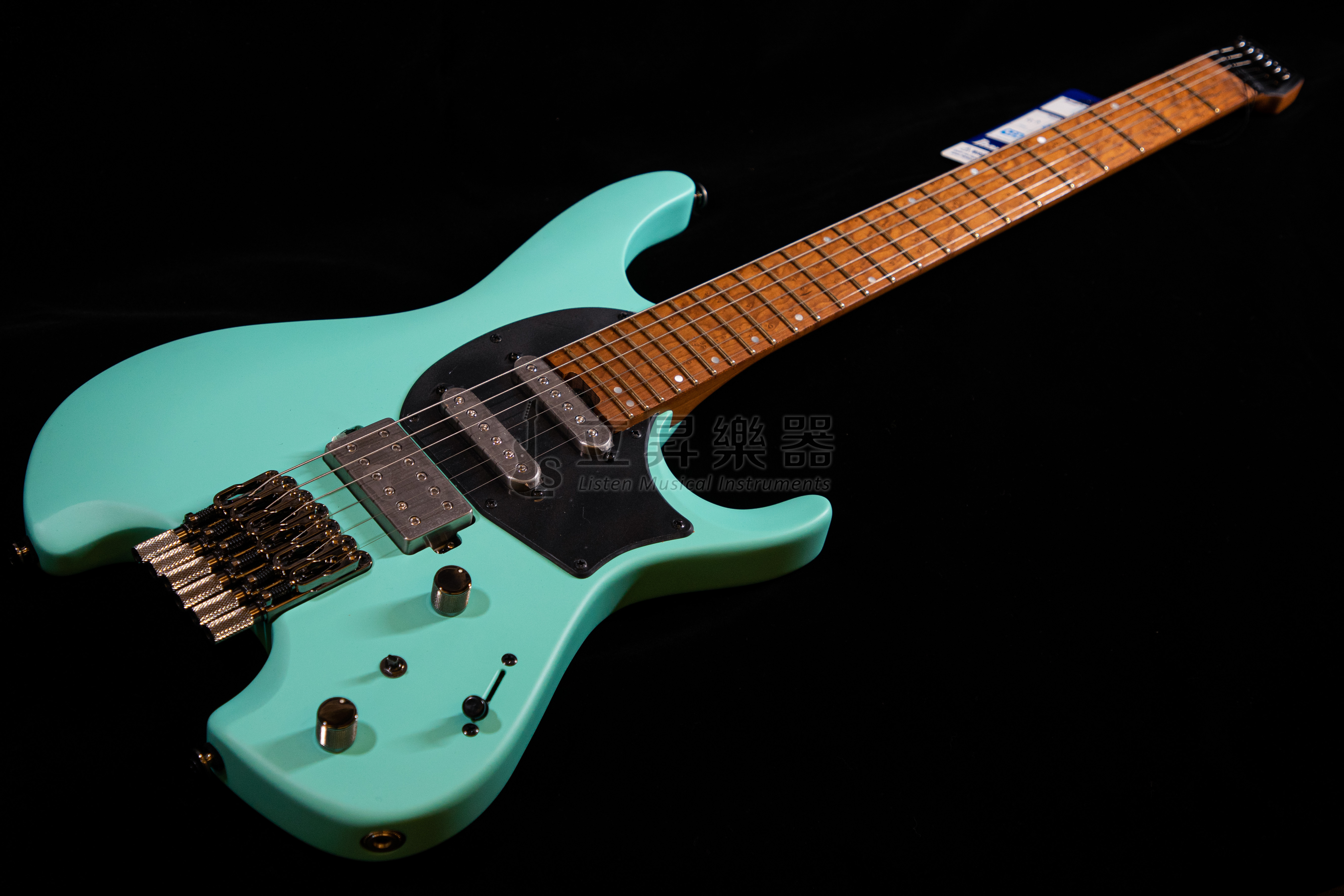 Ibanez Q54-SFM 無頭琴 電吉他 霧面泡沫綠色 3拼烘烤楓木/非洲玫瑰木琴頸 單單雙 螢光側點鑲嵌