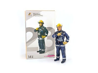 TINY 微影 1/18 #23 1990年代初消防員 樹脂模型