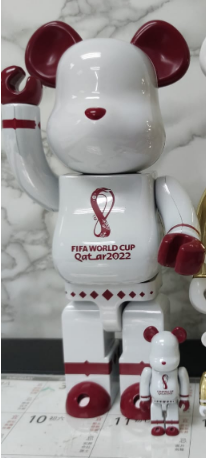 その他 MEDICOM TOY - BE@RBRICK x FIFA World Cup WHITE CHROME BE@RBRICK SERIES 50