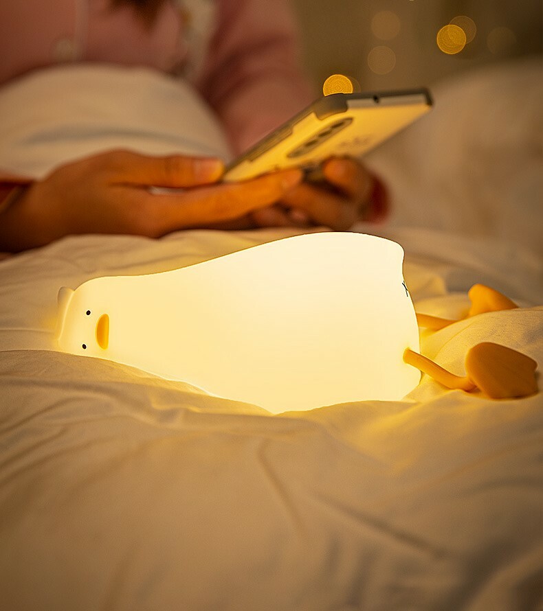 《1399》陪你一起躺平鴨 小夜燈/手機支架