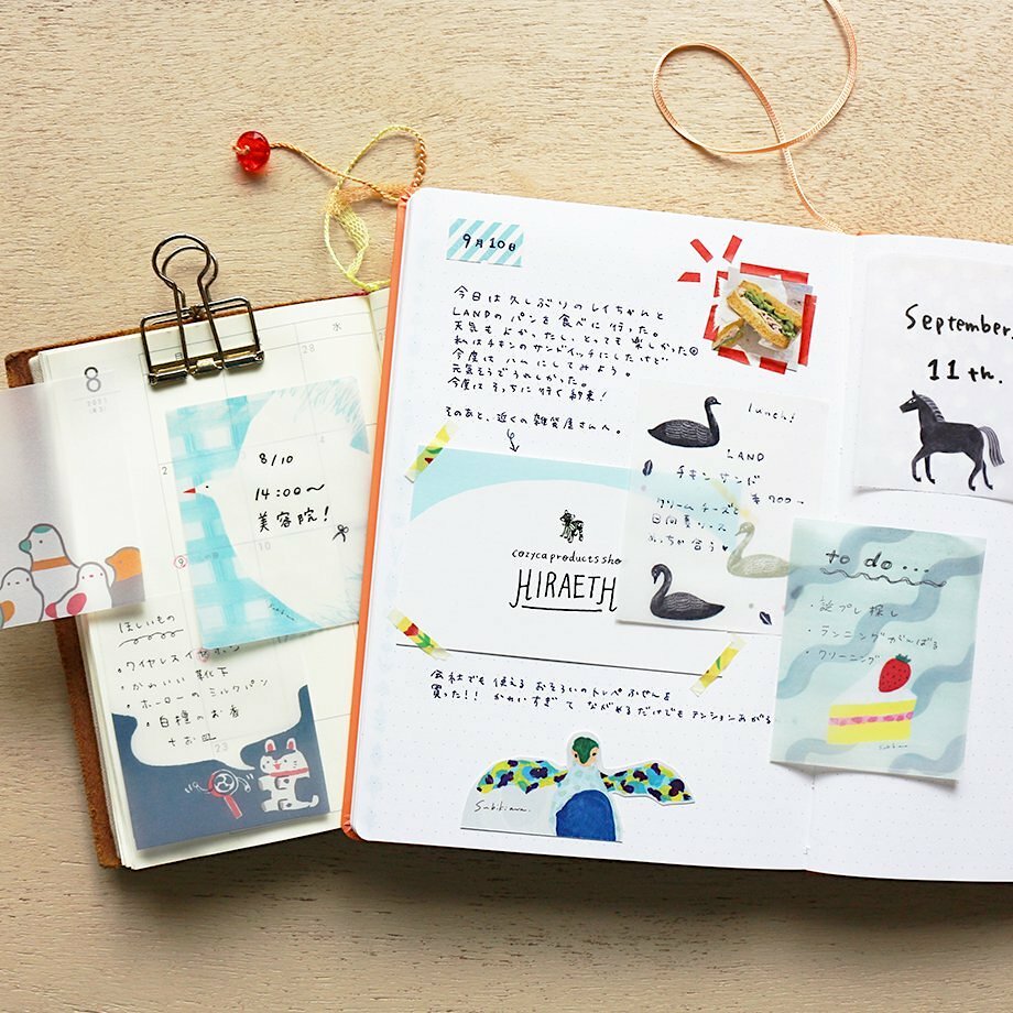 Hyogensha Tracing Paper Sticky Note－Masao Takahata Series (Japanese Stationery Brand)