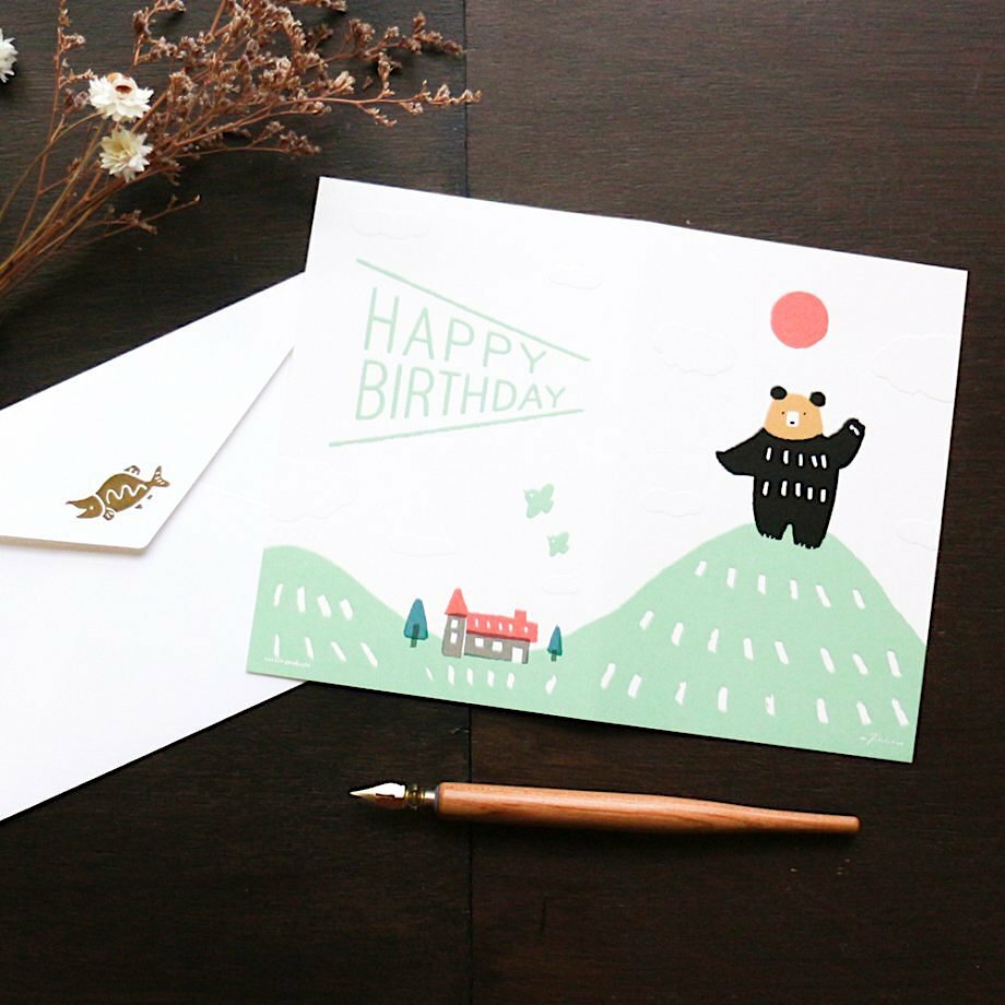 Hyogensha Birthday Card－Masao Takahata Series (Japanese Stationery Brand)