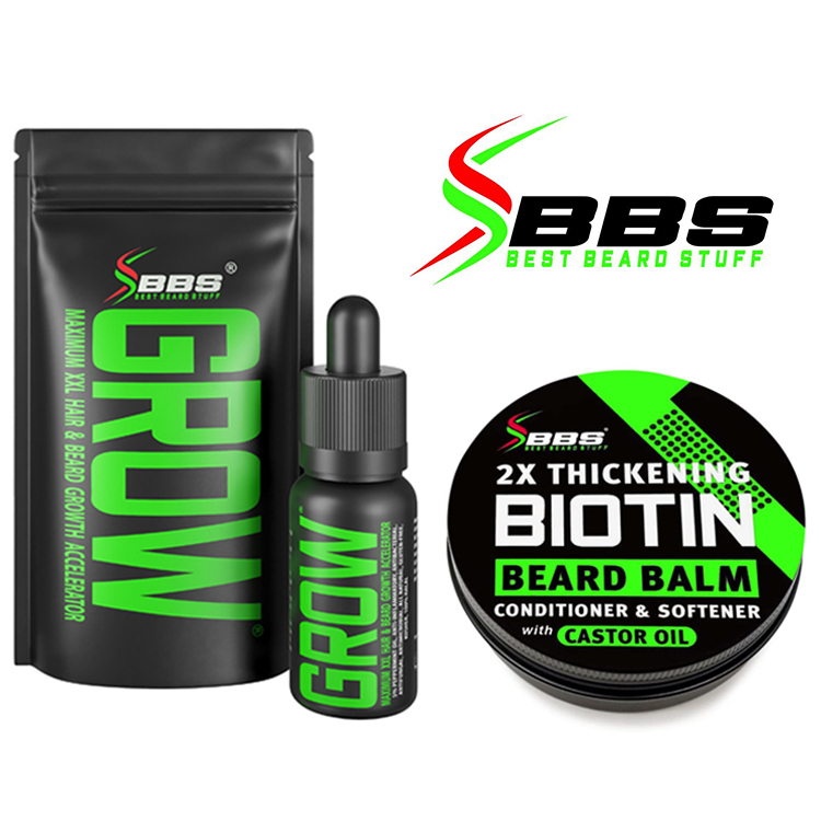 美國 BBS - 超強力育鬍組合（超強力育鬍油＋強力全效育鬍膏）