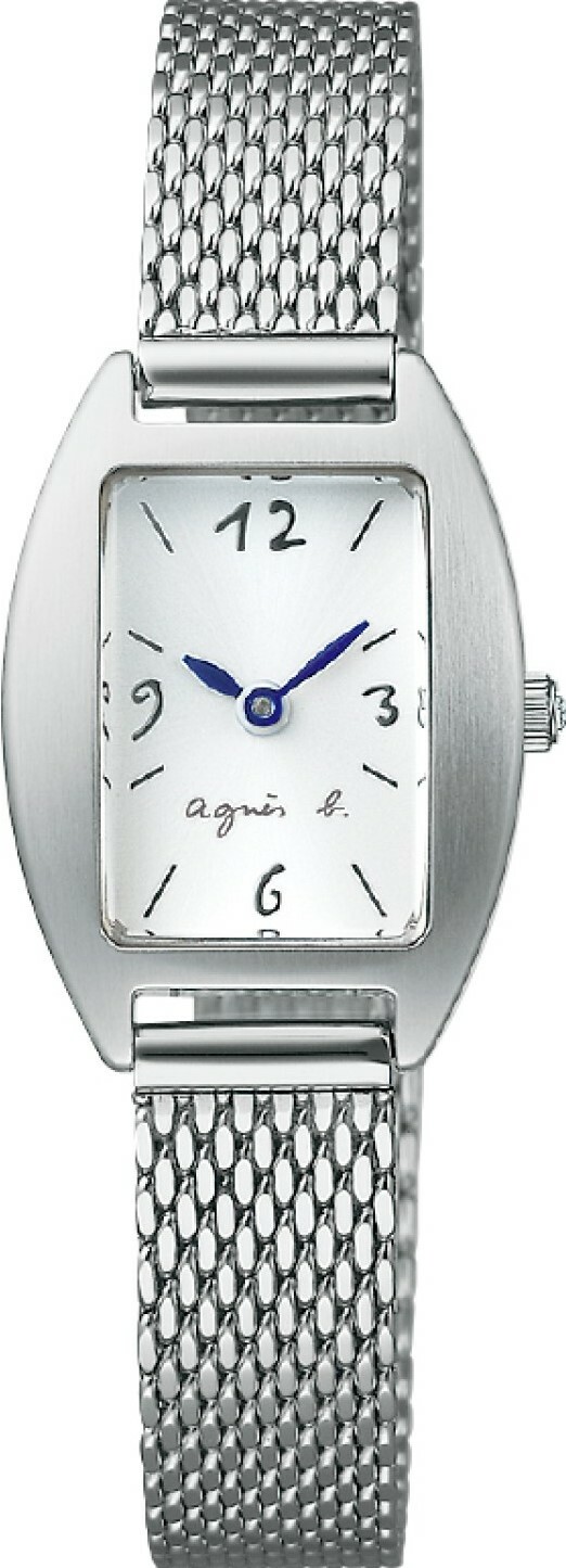 萬年鐘錶 - agnes b.  watch marcello!  “give love!” 系列  方形優雅米蘭錶帶女錶   BV2007X1  /  VC00-KXR0S  錶徑20MM