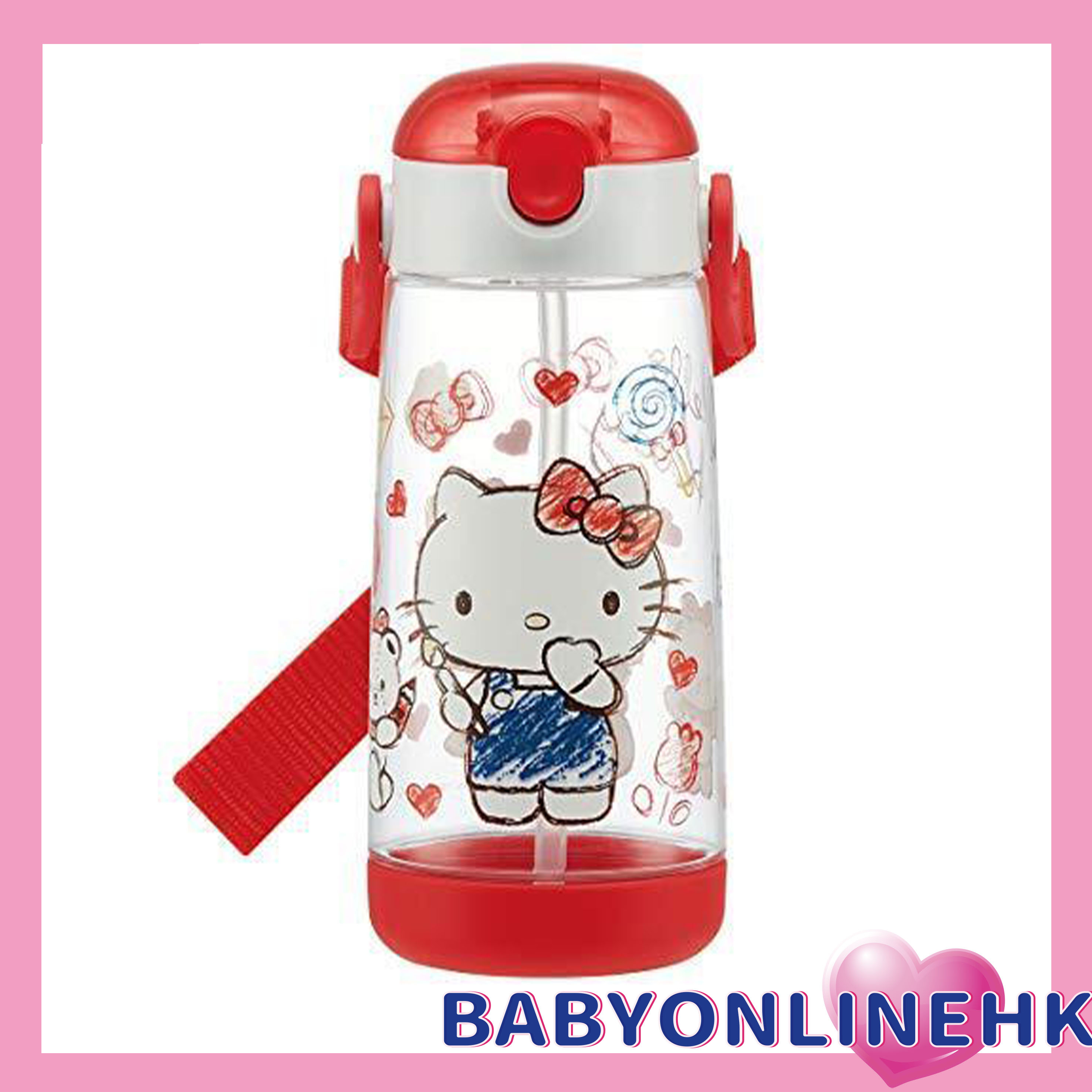 Kitty 兒童水壺 透明水壺 Hello Kitty 480ml 耐熱溫度/100度(此為平行進口產品)