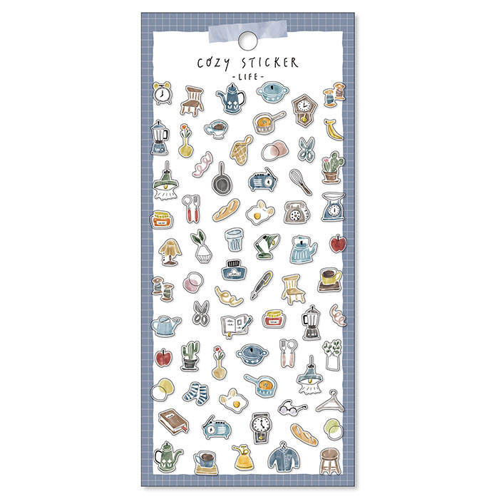 生活 Cozy 溫暖手繪風 和紙貼紙|日本Mind Wave
