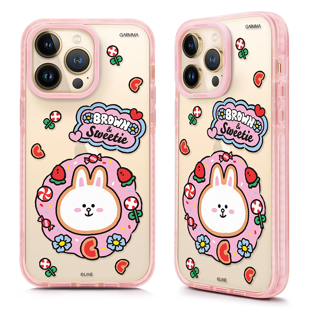 GARMMA LINE FRIENDS iPhone 14系列 經典款保護殼 糖果兔兔