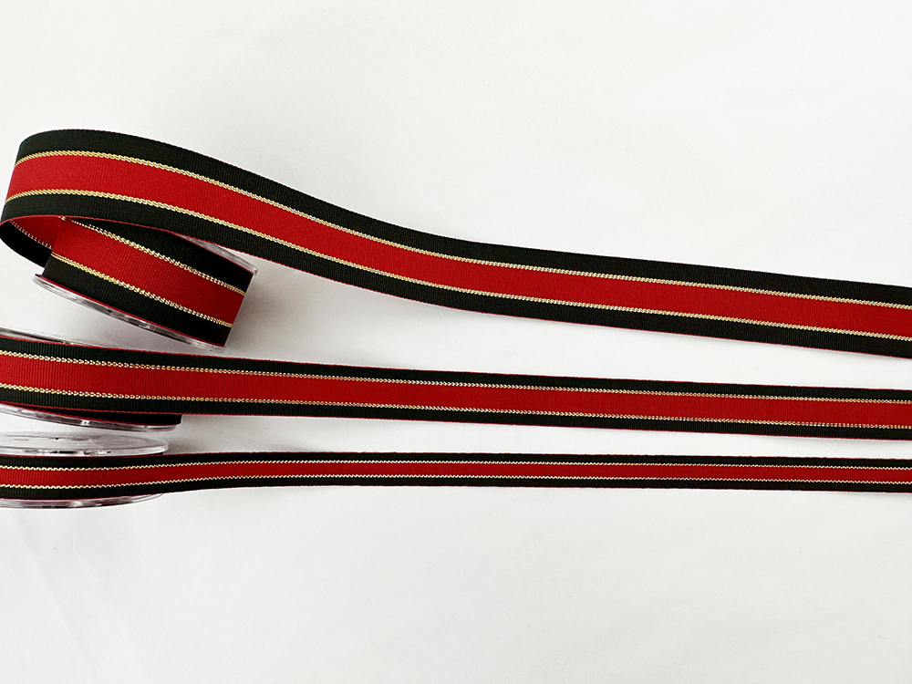 細金紅綠緞帶/平織/經典款