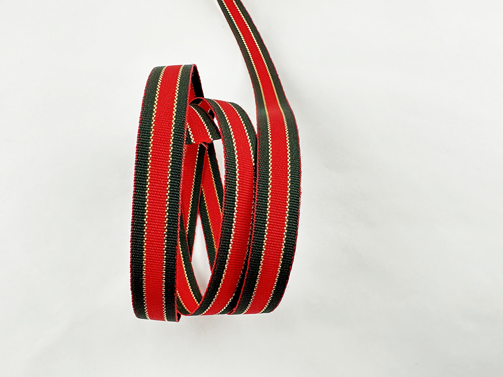 細金紅綠緞帶/平織/經典款