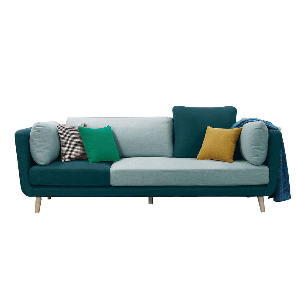 曼紐爾三人座布沙發(TW-011)共2件