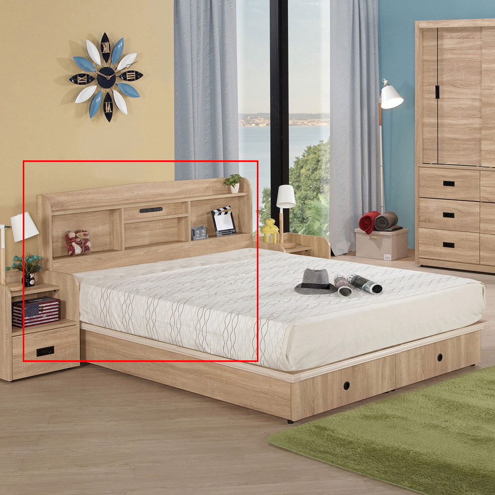 法諾梧桐色5尺(直立)床片