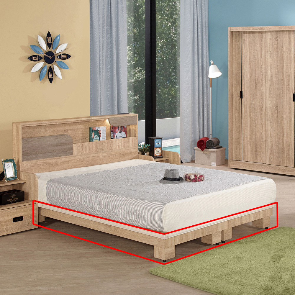 法諾梧桐色5尺高腳床底