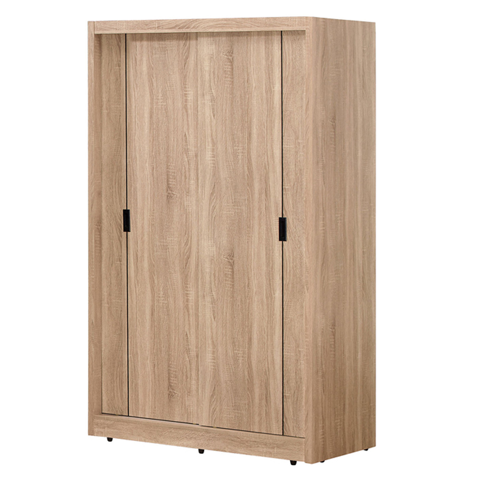 法諾梧桐色4尺推門衣櫃