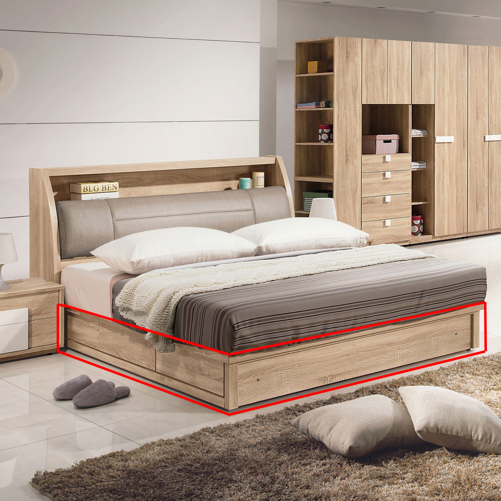 多莉絲6尺三抽床底