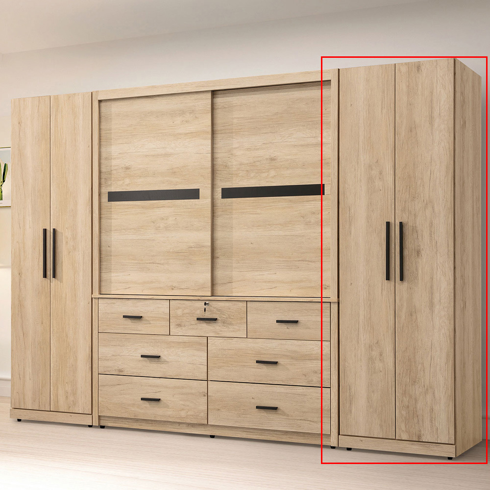 茉娜2*6.6尺雙吊衣櫃