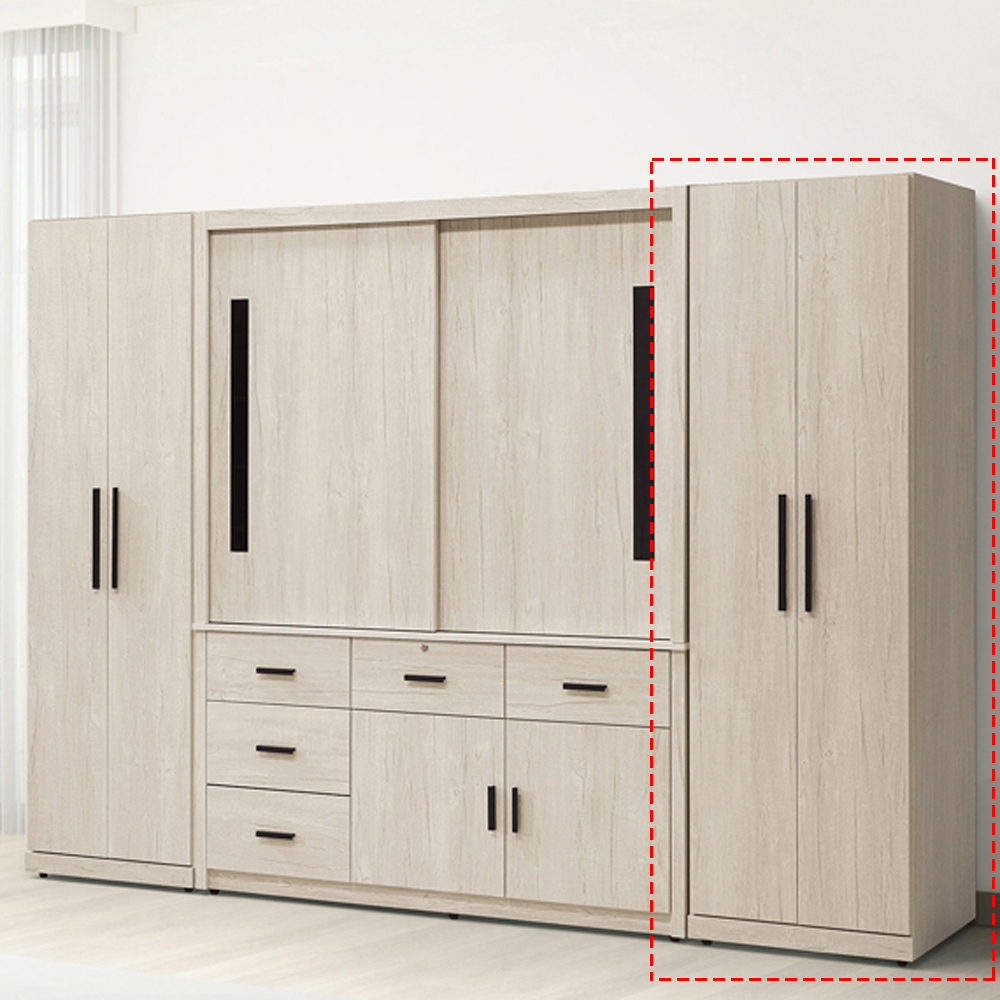 芮歐白象2*6.6尺雙吊衣櫃