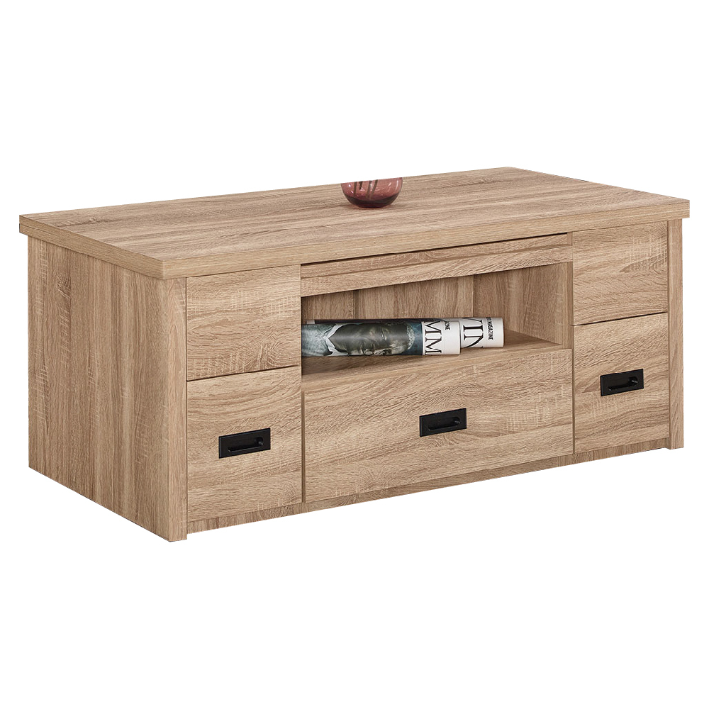 法諾梧桐色五抽大茶几共3件