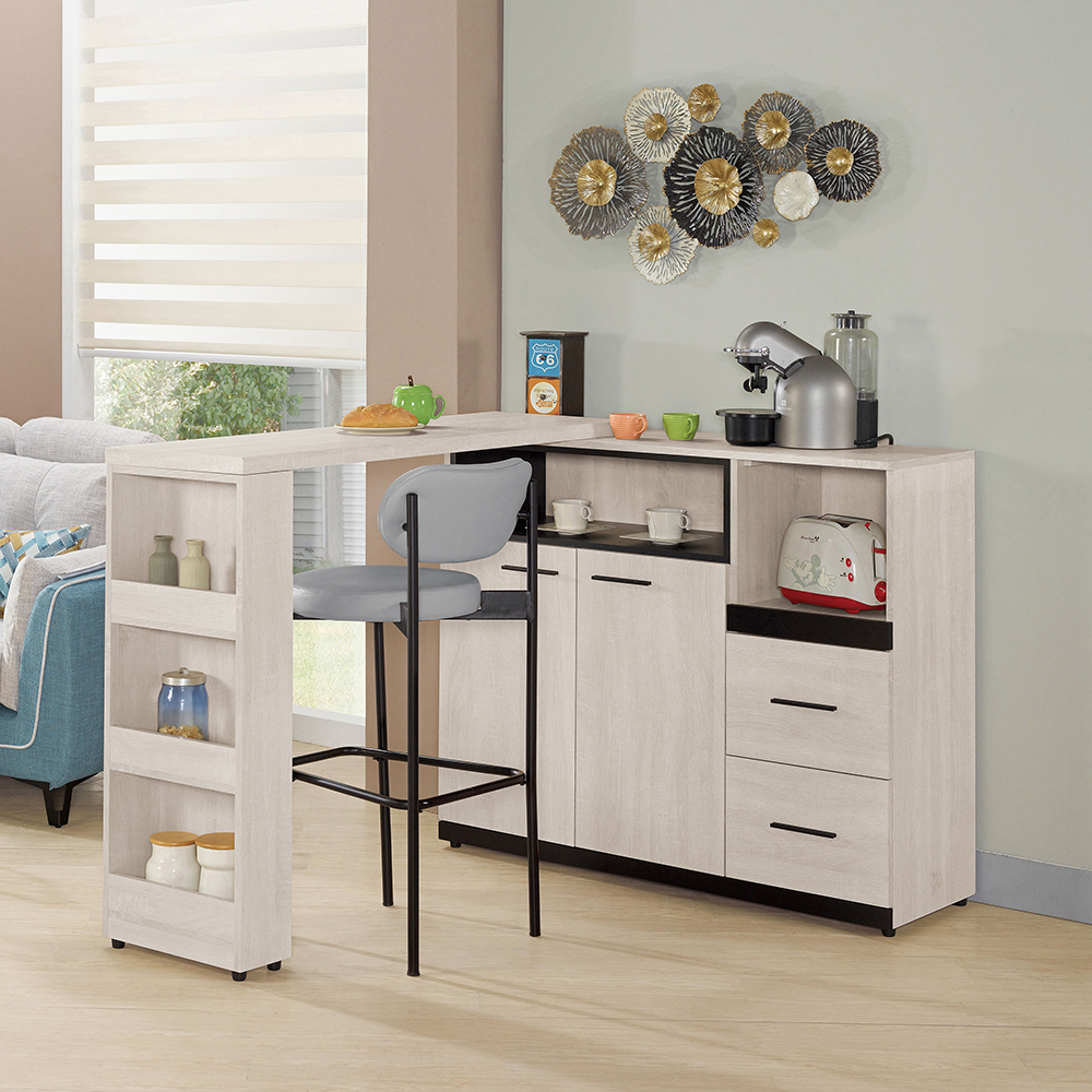 伊凡卡中島型多功能餐櫃共3件